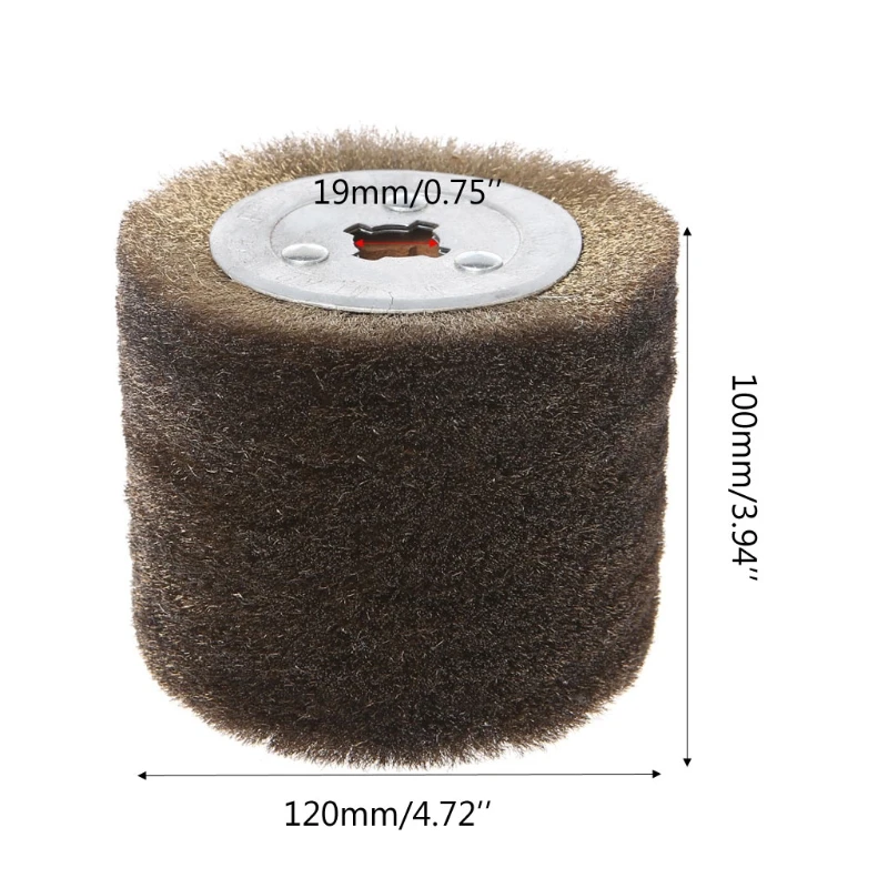 Deburring Abrasive Stainless Steel Wire Round Brush Polishing Grind Buffer Wheel Whosale&Dropship