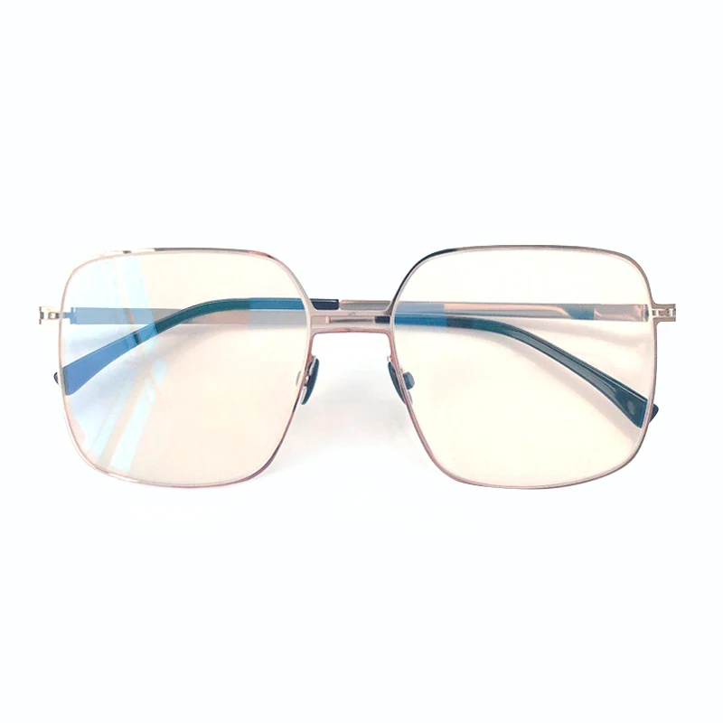 No4 Eyeglasses Большие мужские Оптические очки, оправа, винтажная брендовая дизайнерская квадратная оправа, очки - Цвет оправы: No4 Eyeglasses