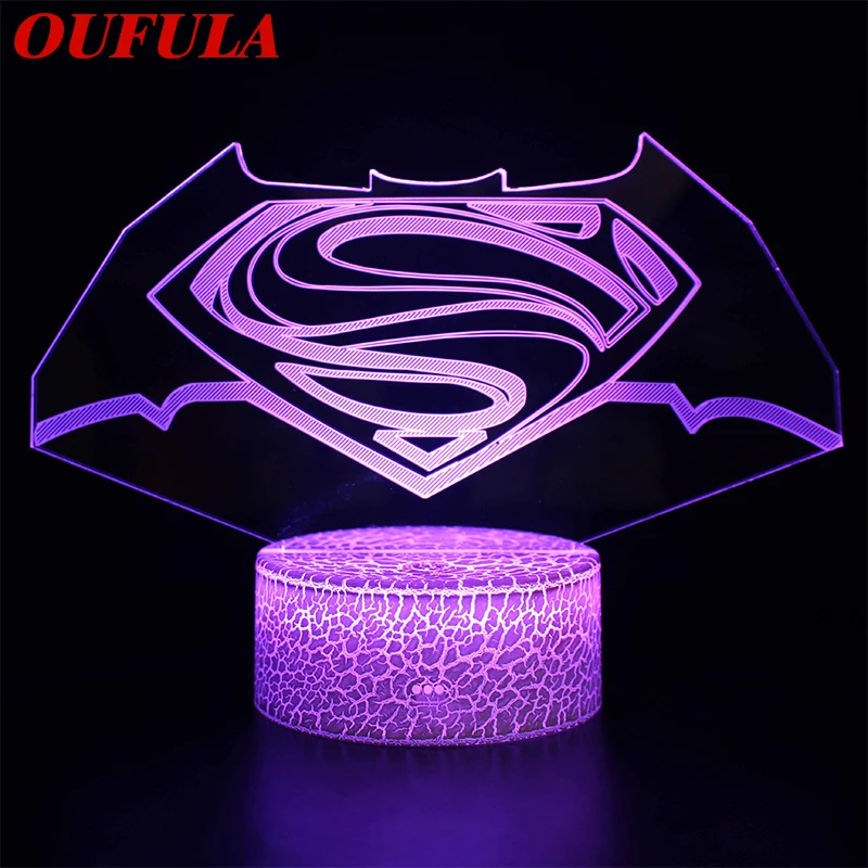 

Night LED Lights Novelty 3D lamp Cute Toy Gift 7 Color Abstract Artist Graphics Cartoon Atmosphere Lamp For Children Kids Room