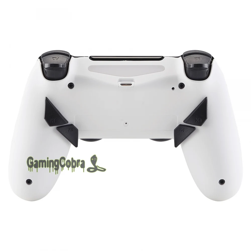 Soft Touch белый рассвет программируемый Remap комплект для PS4 тонкий поляризационный фильтр Pro контроллер JDM 040/050/055 w/задняя крышка в виде ракушки и 4 и пуговицами на спине