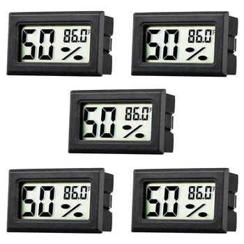 

Mini Thermometer Hygrometer, Small Digital Electronic Thermometer Hygrometer Indoor LCD Display Fahrenheit (° F), Suitable for H
