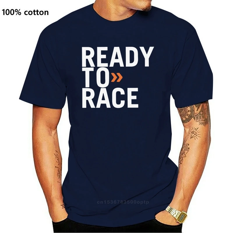 New Swag Men T Shirt Ready To Race Print T-Shirt Plus Size Novelty Tops Enduro Cross Motocross Bitumen Bike Life Tees Cotton Clo | Мужская