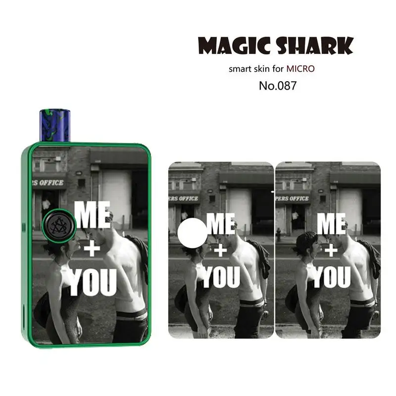 Волшебная Акула Dream On Dearmer Me+ You английские слова наклейка Vape Pod чехол пленка кожного покрытия для Asvape Micro Elf - Цвет: 087