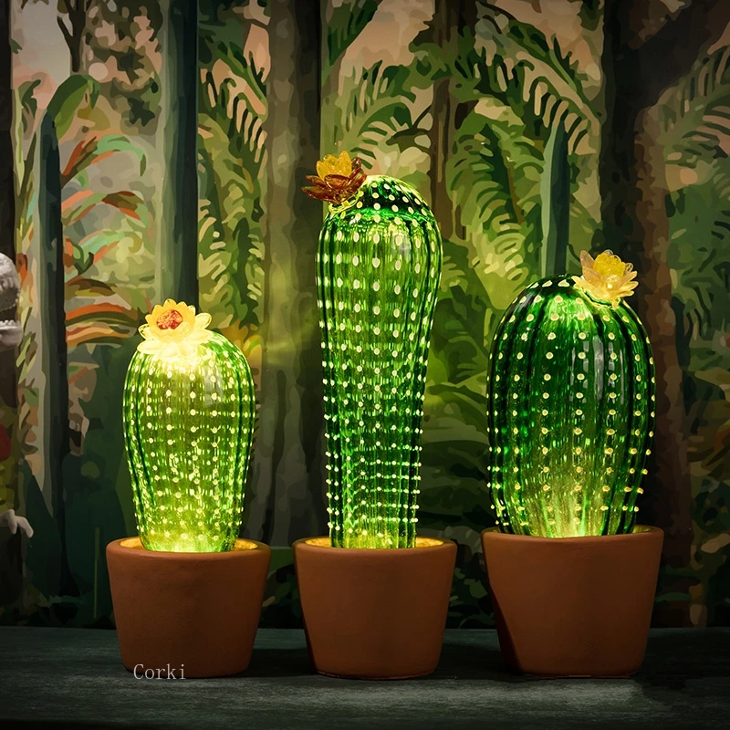 Tonen Iedereen gewelddadig Italy Lamp Cactus Led Night Lights Living Room Creative Luxury Table Lamp  Bedroom Bedside Lamp Home Decor Lighting Fixtures - Night Lights -  AliExpress