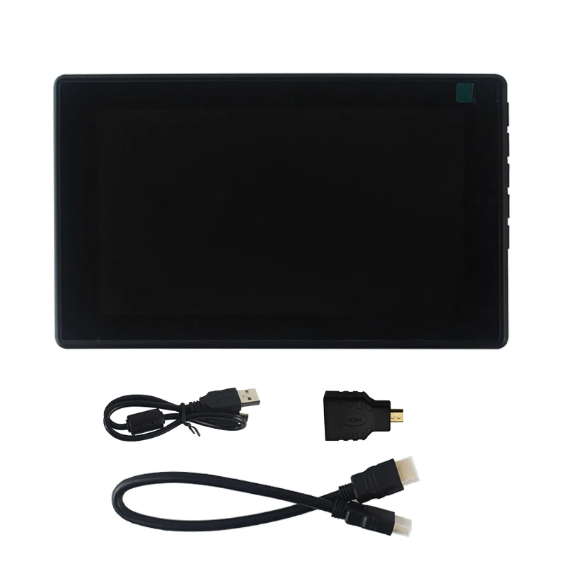 7 дюймов Raspberry Pi 4B/3B+/3B сенсорный экран 1024x600 ips ЖК-дисплей с Чехол-держателем OSD меню совместимый Jetson Nano PC ноутбук