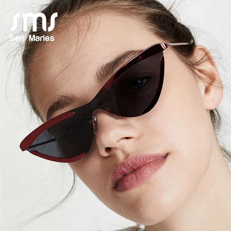 Кошачий глаз солнцезащитные очки женские роскошные брендовые дизайнерские бабочки половина рамки уникальные сплав очки Мужские Женские винтажные очки UV400