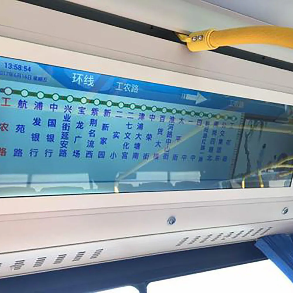 Автобус метро автомобиль рекламный станок BOE 24 дюйма DV240FBM-NB0 1920*360 HD настенный поддержка WiFi, USB, HDMI/VGA порты