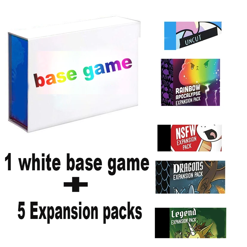 

Unstable Board Game Dragons Expansion Pack NSFW Basic Version Unicornsi Rainbows Card Game Legend UNCUTs Adult Party