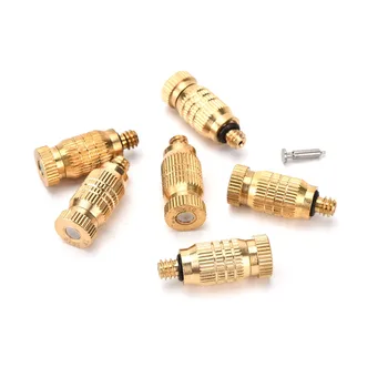 

New 1pc Threaded 0.1-0.5mm Brass Fog Mist Nozzle Misting Fogging Spray Sprinkler Head Garden Sprinklers