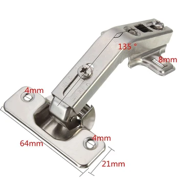 135 Degree Corner Folded Cabinet Door Hinges Kitchen Bathroom Cupboard