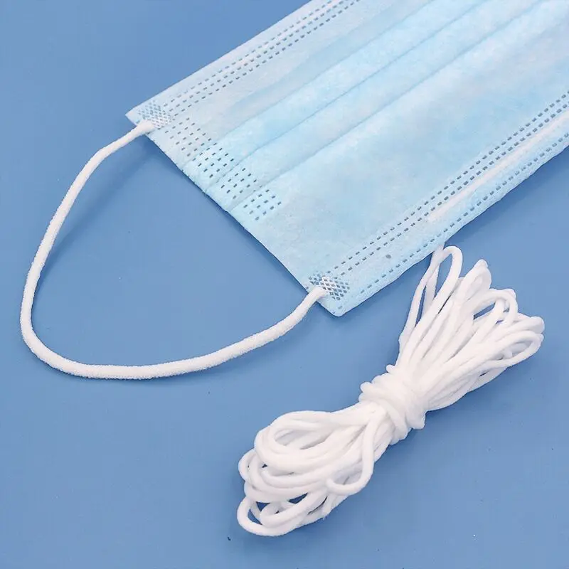 

Mask Elastic Rope 2.5mm Round White Soft Elastic Band Mask Core Belt Rope Handmade DIY Protective Clothing Craft Accessories