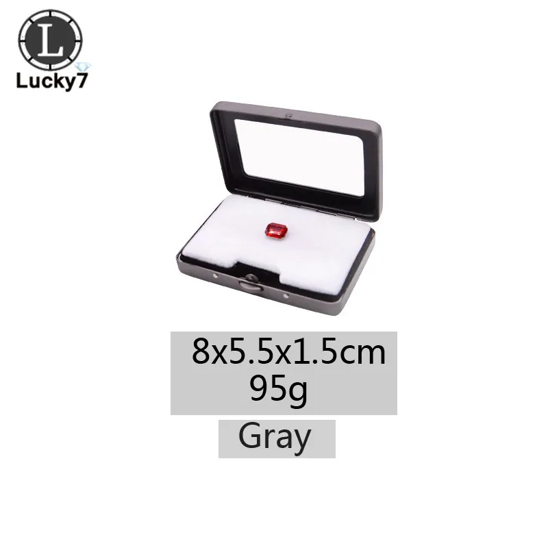 5pcs Metal 8x8.5 Алмазная коробка для хранения драгоценных камней, подставка, держатель, органайзер, чехол для украшений, бусины, чехол для демонстрации - Цвет: 5pcs Metal 8x8.5