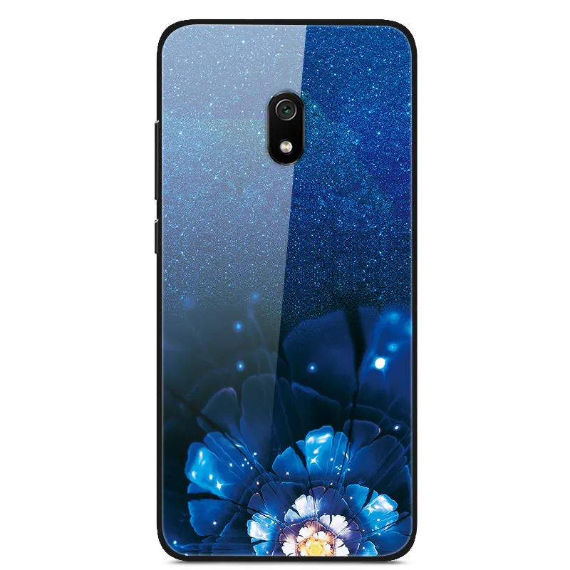 Для Xiaomi Redmi 8A чехол из закаленного стекла с принтом задняя крышка Жесткий чехол для Coque Xiaomi Redmi 8A 8 A Redmi8A чехол для телефона fundas