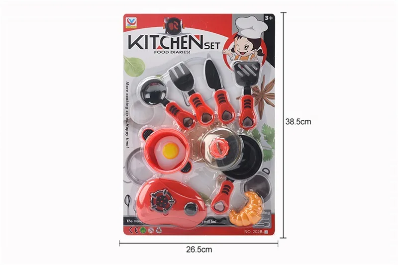 

Children Play House Model Kitchen Tableware Knife, Fork And Spoon GIRL'S And BOY'S Cooking Cook Toy Set Hot Selling