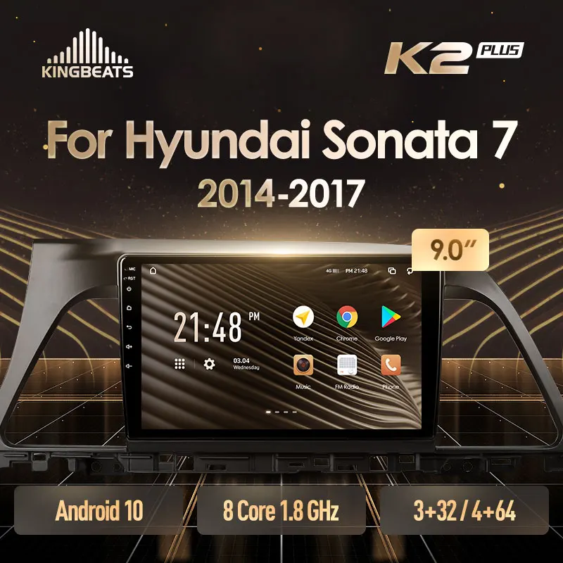 KingBeats штатное головное устройство For Hyundai Sonata 7 LF 2014 - 2017 GPS Android 10 автомагнитола на