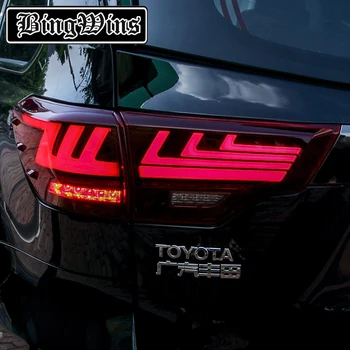 Kaufen BeingWins Auto Styling Für Toyota Highlander Rückleuchten 15-19 Neue Kluger LED Rücklicht Lexus Typ Dynamische Blinker Hinten Lampe