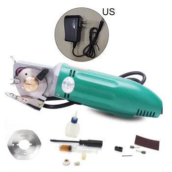 

Electric Cloth Cutter Fabric Leather Rotary Blade Cutting Scissors Machine US