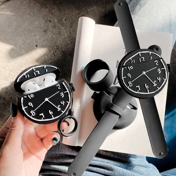 

For Airpods Pro 3D Watch Clocks Sports Wristband Case for Apple Airpods 1 2 3 Bracelet Finger Ring Strap Wireless Earphone Cover