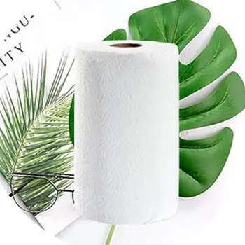 

Kitchen household roll paper wood pulp practical roll paper tissue paper oil-absorbing paper 2 rolls