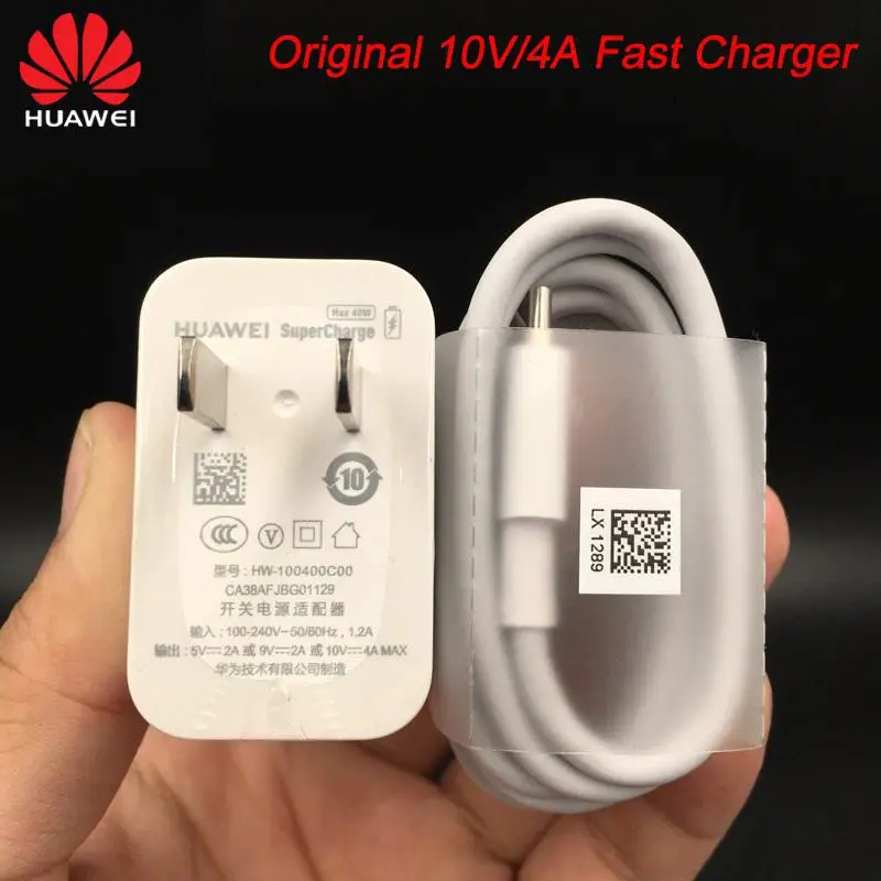 Оригинальный Huawei Mate 20 pro RS Supercharge USB быстрое зарядное устройство 10 в 4A 40 Вт адаптер