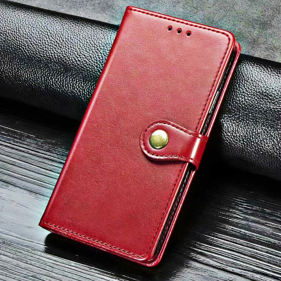 Красный Роскошный Магнитный кожаный чехол для телефона HOMTOM HT37 Pro S7 S8 S9 Plus S16, чехол-бумажник с откидной подставкой Etui - Цвет: Красный