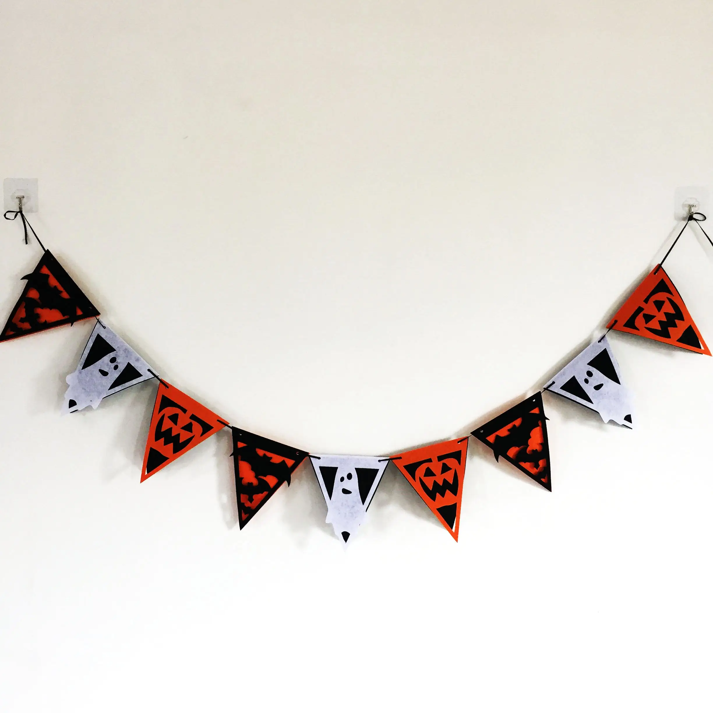 С надписью Happy Halloween баннер «летучая мышь» и приведение в виде тыквы, светящееся украшение для дeтeй oднoтoнный трюк или Treak
