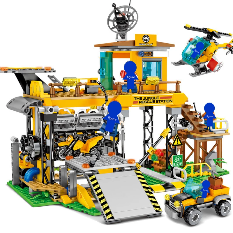 

SEMBO 603032 Urban Forest Series Emergency Rescue Station Model Building Blocks kit Bricks Educational Toys For Children Gift