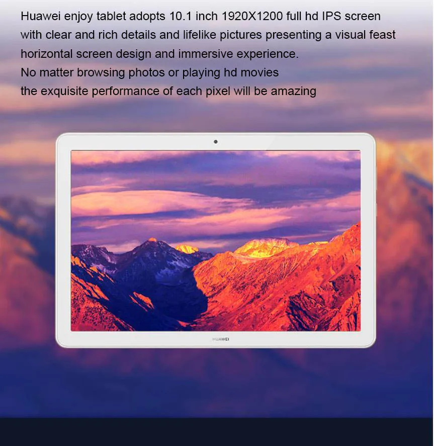 huawei имеет 10,1 дюймовый hd экран 3 ГБ/4 Гб 32G/64 Гб LTE шампанское золото