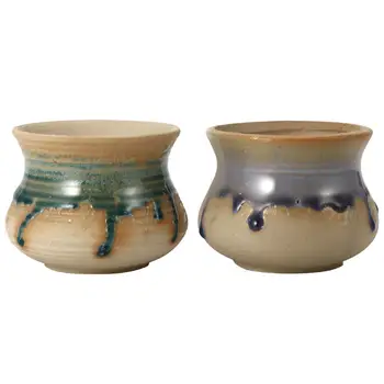 

2 Pcs Succulent Plant Flowerpot Ceramic Flowerpot Mini Bonsai Pot for Home