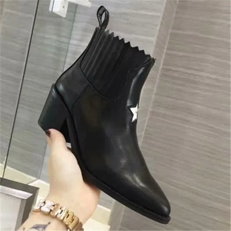 Scarpe donna/женские ботинки; zapatos De Mujer; обувь на среднем каблуке; chaussures femme; ботинки «Челси» с острым носком; женские ботинки без застежки