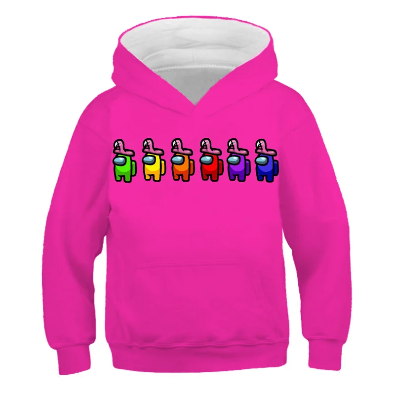 

2020 Tracksuit Among Us Kids Hoodie Sweatshirts Autumn Winter Fashion Sudadera Harajuku 3D Print Boy Clothes Pullover Costume