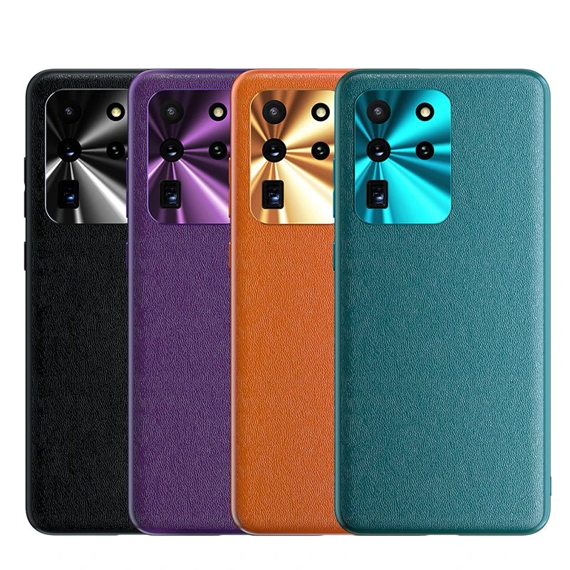 

For Samsung Galaxy S20 Plus Case Luxury PC Imitation leather Cover For Samsung S20 Ultra Case Camera Metal Lens Protection S20+