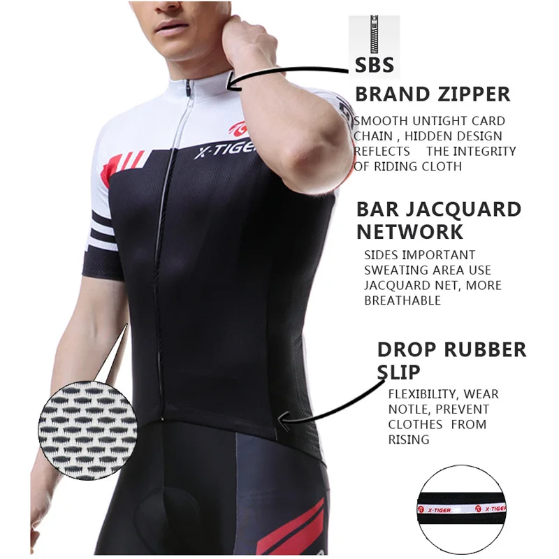 X-TIGER Лето короткий рукав Pro Джерси Майо для велоспорта Ropa Ciclismo Одежда для велогонок майки Джерси для горного велосипеда одежда