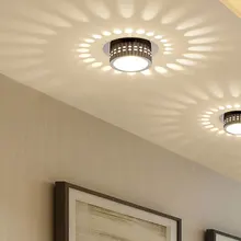 Супер яркий светодиодный светильник с регулируемой яркостью, 3 Вт, 5 Вт, 7 Вт, красный, зеленый, синий, желтый светильник для коридора, лампа для коридора, светильник для прихожей