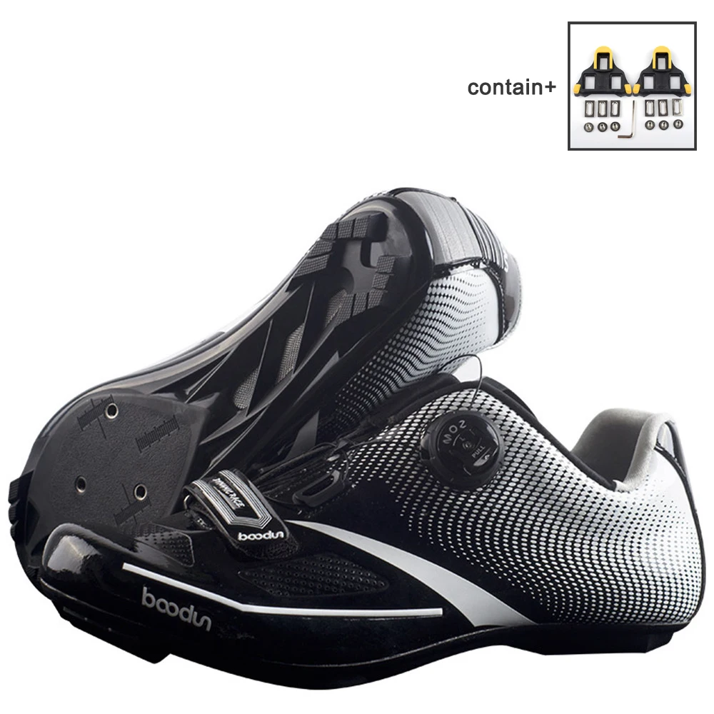 Сверхлегкий велосипедные туфли из дышащих материалов, Водонепроницаемый шоссейный велосипед гоночная обувь Дорожный велосипед Велоспорт само-фиксирующий башмак, мужская спортивная обувь - Цвет: black-01