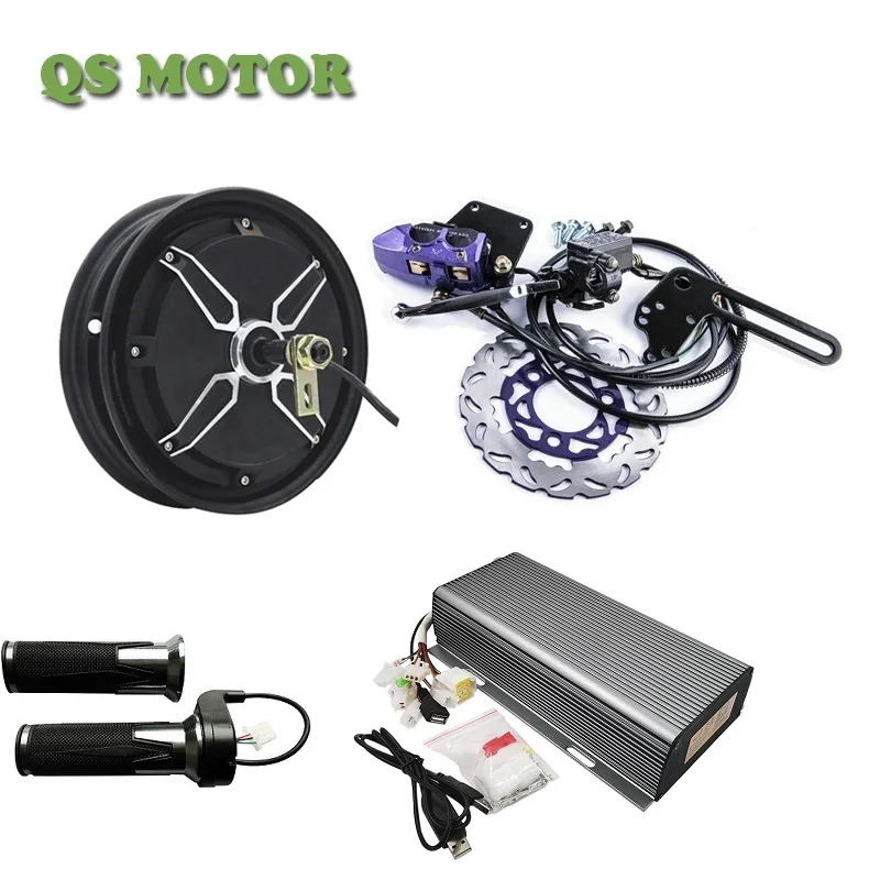 Qsmotor 4000 w 10 polegadas scooter elétrico hub motor kits de