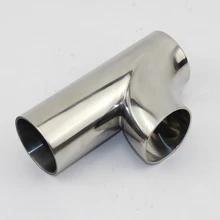 

19-89mm Pipe OD Butt Welding Y-Shaped Elbow 3 Way SUS 304 Stainless Sanitary Fitting Spliter Homebrew Beer Wine