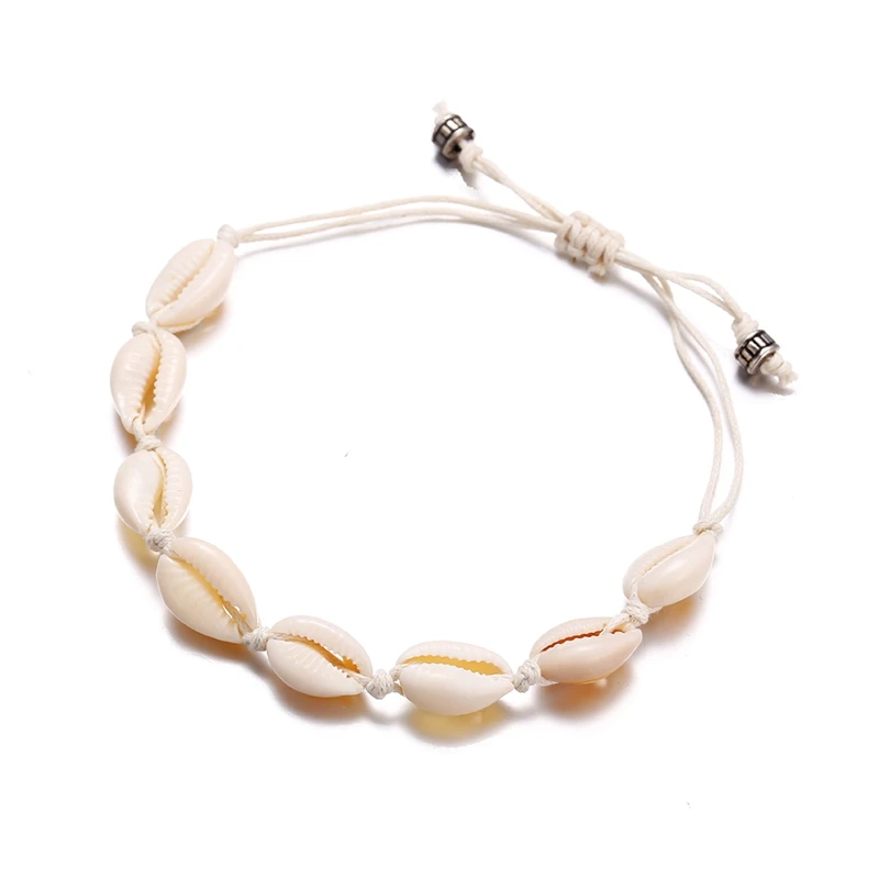 Shell Anklets Unisex Shells Foot Jewelry Bohemian Style Summer Beach Barefoot Bracelet Ankle On Leg Strap Accessories Jewelry