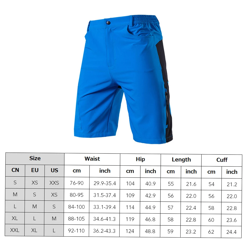 Cycling Shorts Lixada Summer Men's Cycling Shorts Mountain Bike Downhill Shorts Loose Outdoor Sports Riding Road MTB Bicycle Short Trousers