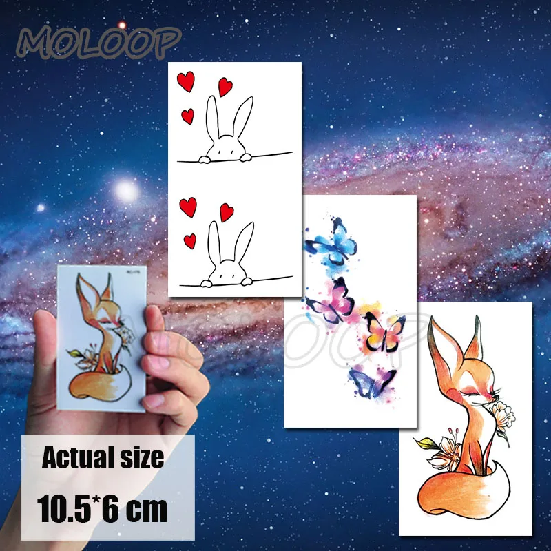 8 Temporary Tattoo Water Transfer Tatoo Sticker Tattoo Black Panda Paw Print Cat Tatto Body Art Fashion Tatoo Girl Boy Arm Tatto - Цвет: 8