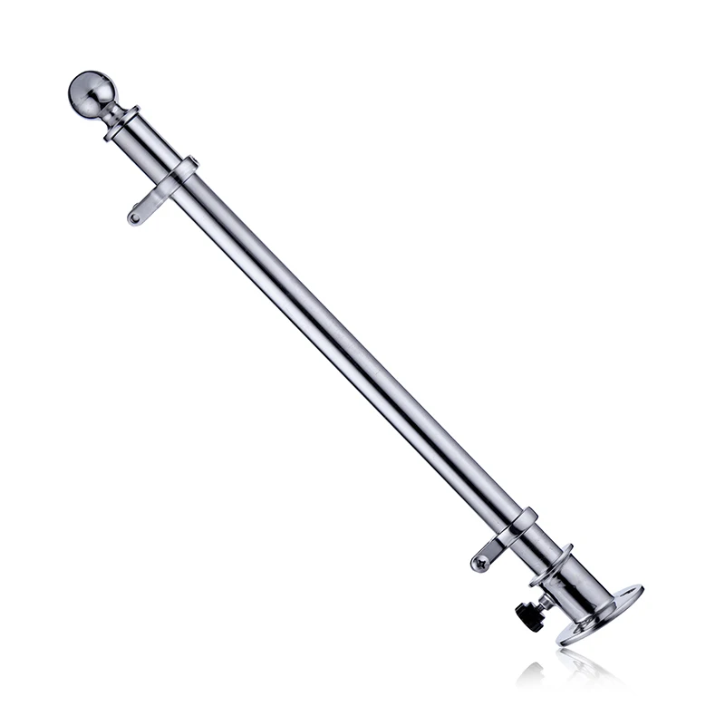 Quality 18 Inch 316 Stainless Steel Boat for Fishing Flat Kayaking Canoe Boat Yacht in and Out Deck Flagpole with Socket Base