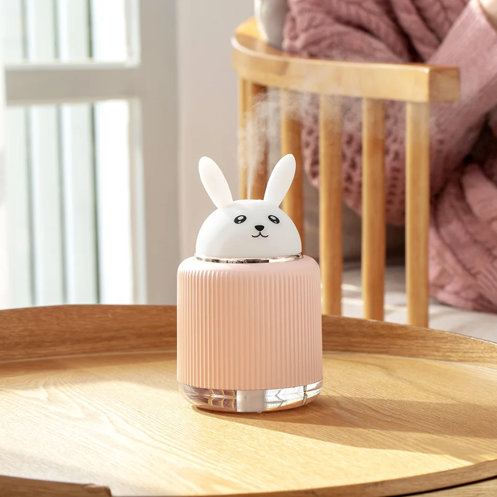 Online Mini Luft Diffusor Geschnitten Pet Luftbefeuchter Tragbare Aroma Diffusor Neue 300ML Auto Lufterfrischer Fogger Mit Warme Nacht Licht für Büro