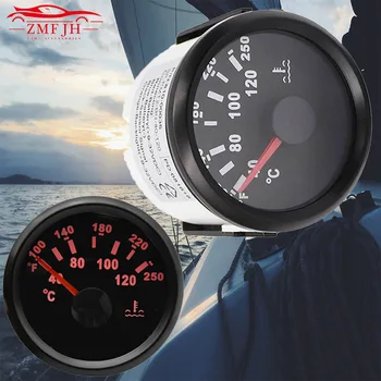 

52mm 12V 24V Waterproof Digital Water Temp Meter Car Temperature Gauge Indicator For Engine Motorcycle RV Auto Yacht Boat