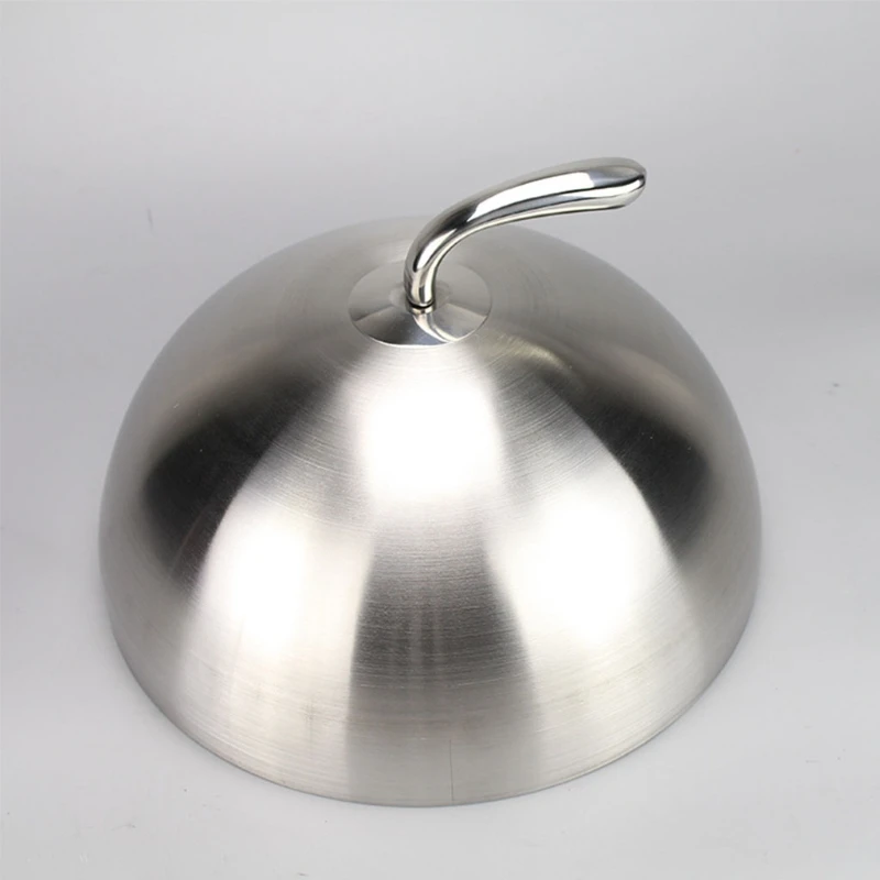 20/24/26/28cm Stainless Steel Steak Cover Teppanyaki Dome Dish Lid Food Cover food cover