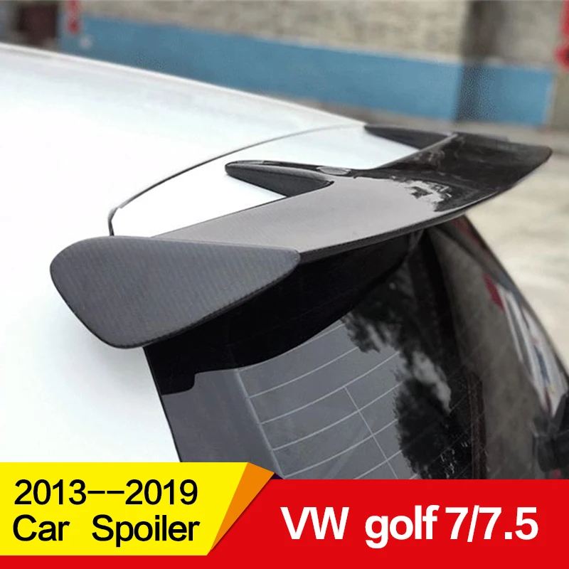 Подходит для Volkswagen Golf 7/7. 5 спойлер 2013 14 15 16 17 18 19 лет глянцевое углеродное волокно/FRP заднее крыло на крыше спортивные аксессуары