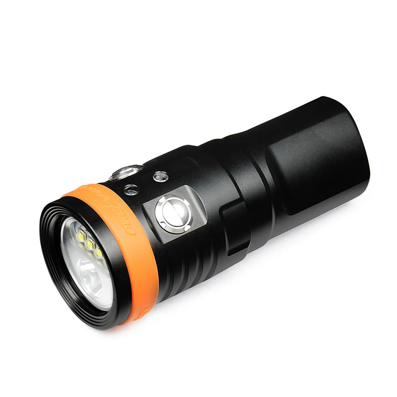 

ORCA D900V 3-Color Video Light Scuba Diving 2200 Lumens LED Flashlight Torch Underwater Photography 150-Meter Waterproof