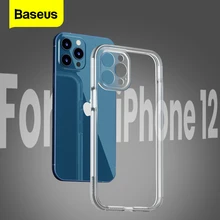 Baseus Clear Phone Case For iPhone 12 Pro 12Pro Max Mini Camera Protection Shockproof Transparent TPU Silicone Back Cover Case