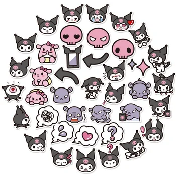 

40PCS Kuromi Melody Keroppi Pekkle Gudetama Cute Stickers for Children Letter Diary Scrapbooking Stationery Pegatinas Stickers
