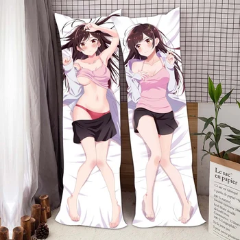 

Anime Rent A Girlfriend Sarashina Ruka School Uniforms Sexy Dakimakura DIY Otaku Waifu Cosplay Custom Hugging Body Pillow Cover