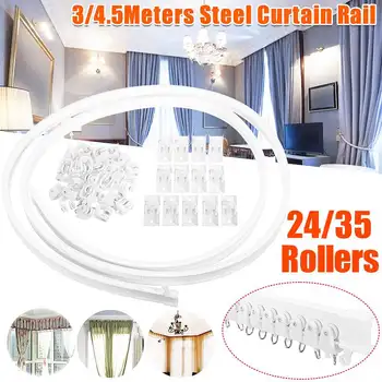 

Bendable 450mm Curtain Track For Windows Visible Track for Nano Silence Cuttable Mini Curtain Rail Caravan Mobile Home Decorate
